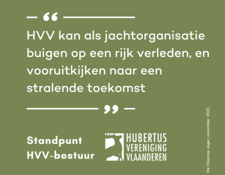 Standpunt: 20 jaar Hubertus Vereniging Vlaanderen