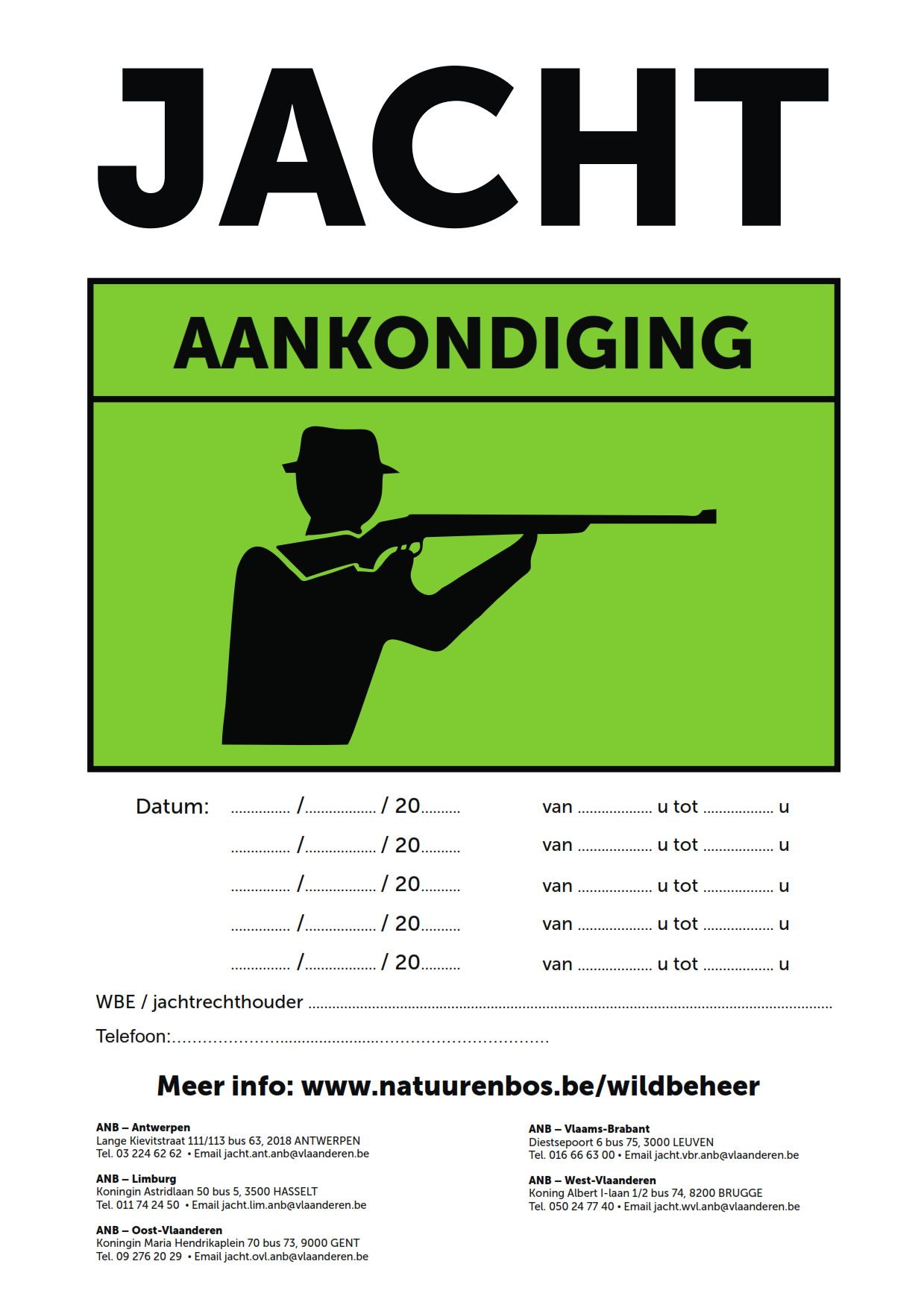 Borden jachtactiviteit - Afbeelding 5