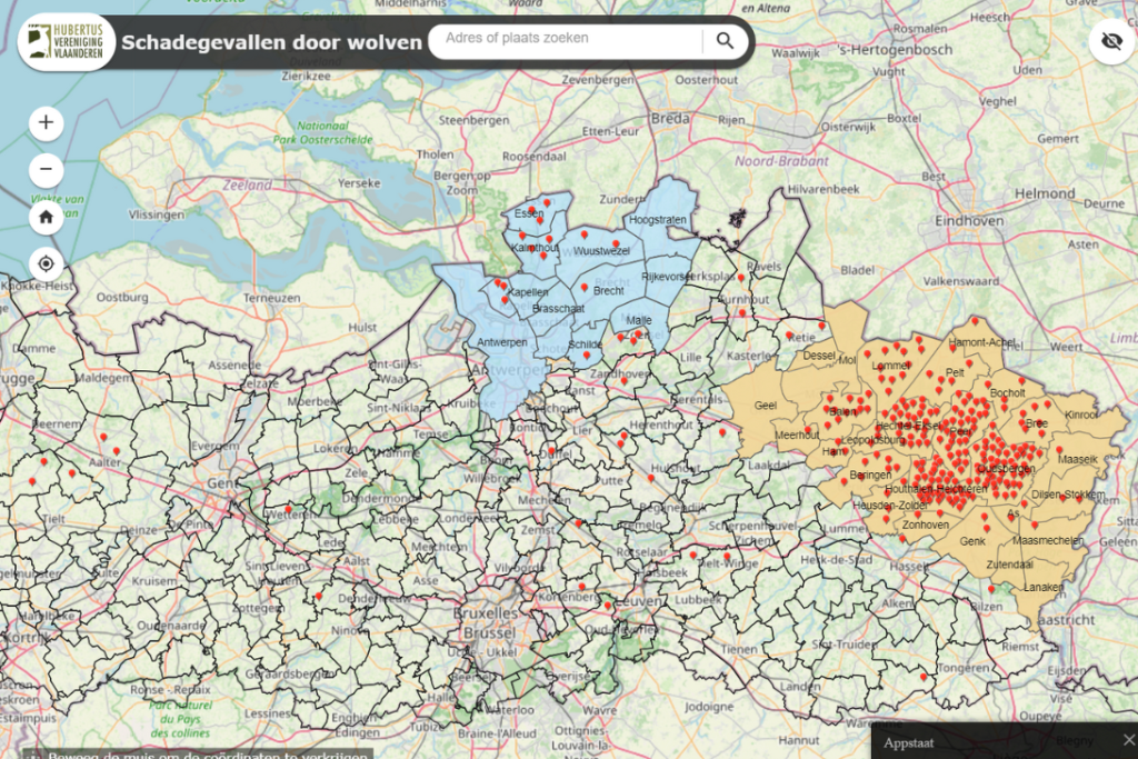 hvv schadekaart wolf